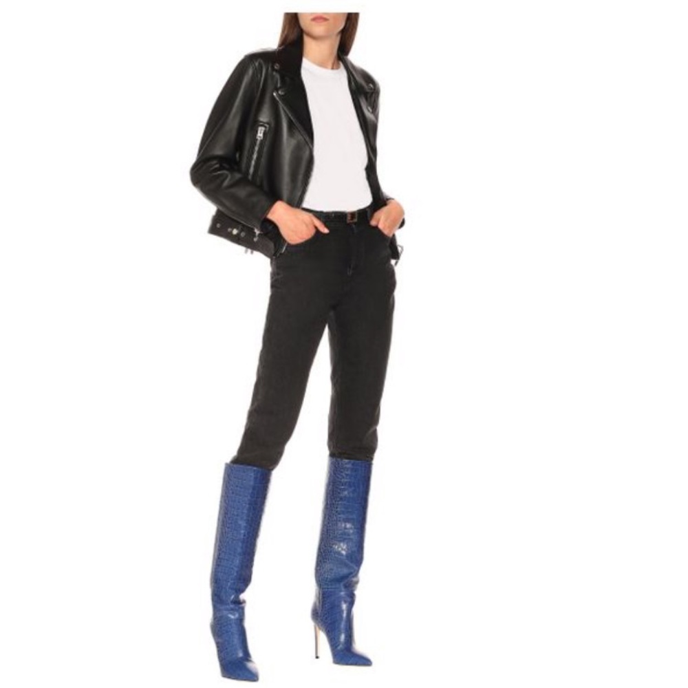 Paris Texas blue heeled boots size 36 - Picture 2 of 6